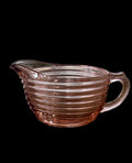 Pink Ribbed Creamer