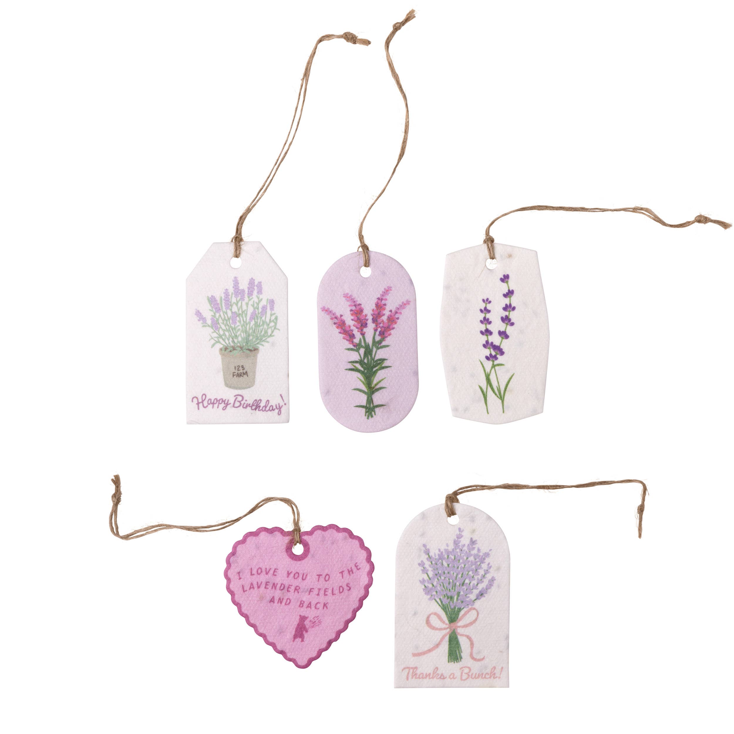 Plantable Seed Gift Tags - Vintage Seed Design, 5 Gift Tags: Tomatoes