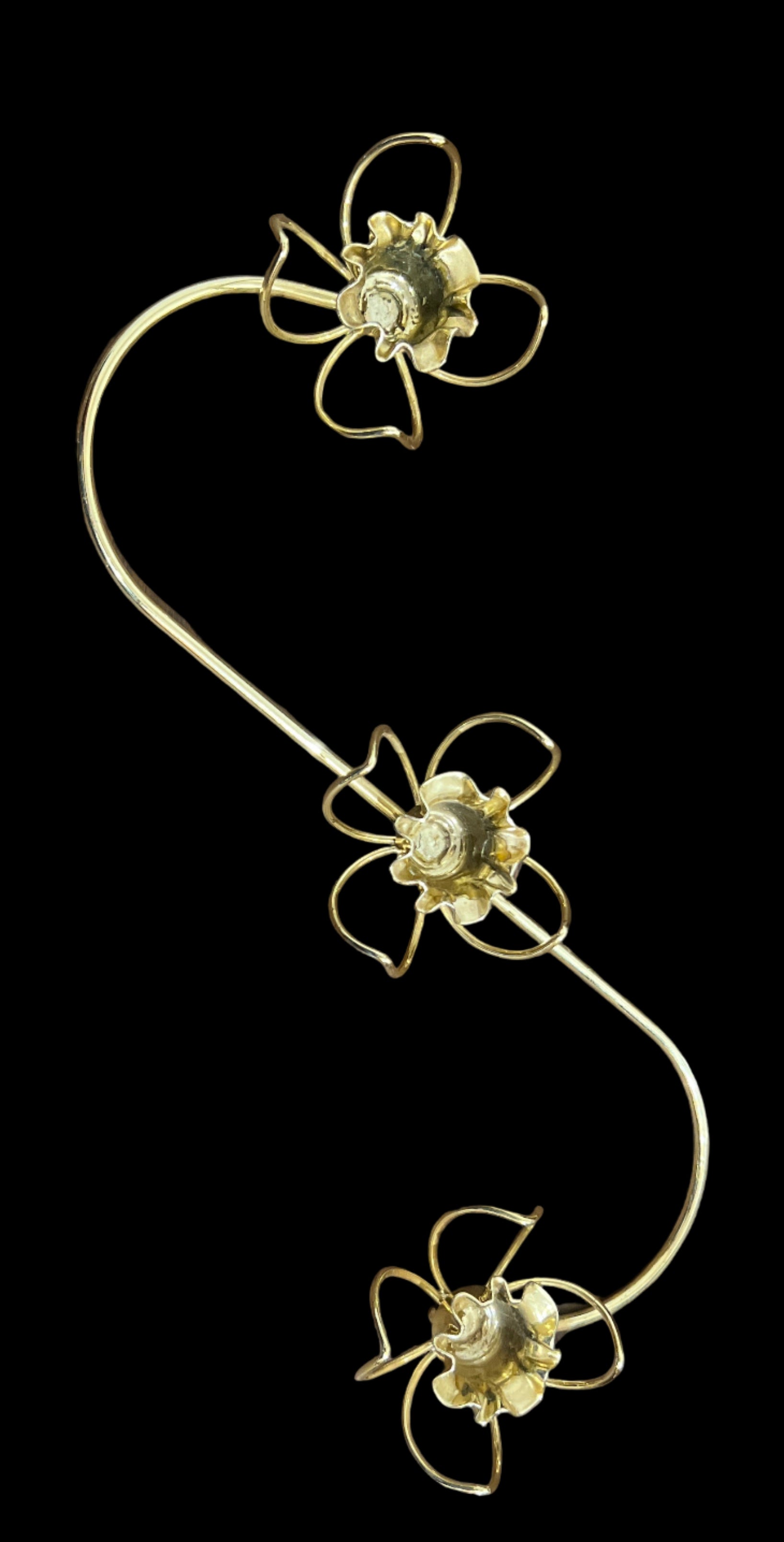 Vintage floral candle holder