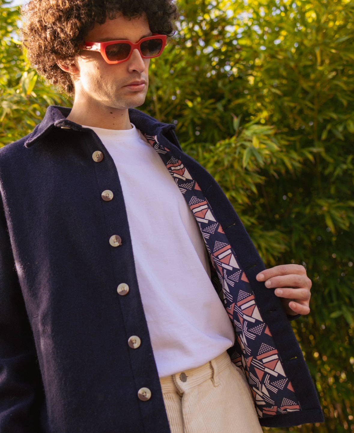 Alber wool jacket: Blue / XXL