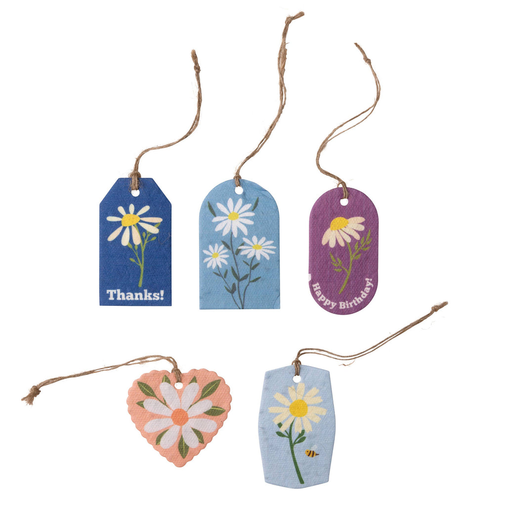 Plantable Seed Gift Tags - Vintage Seed Design, 5 Gift Tags: Lavender
