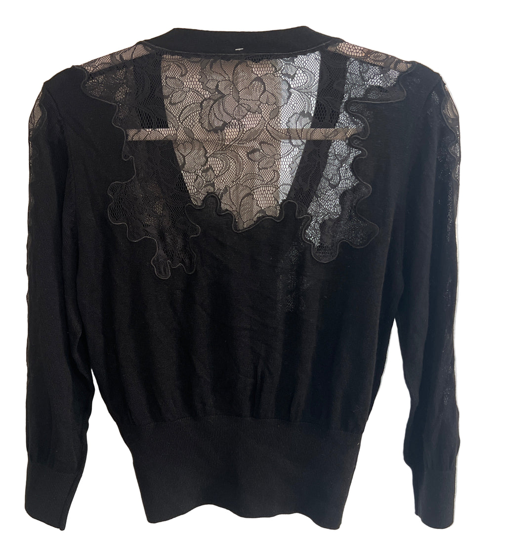 Black Lace Cardigan