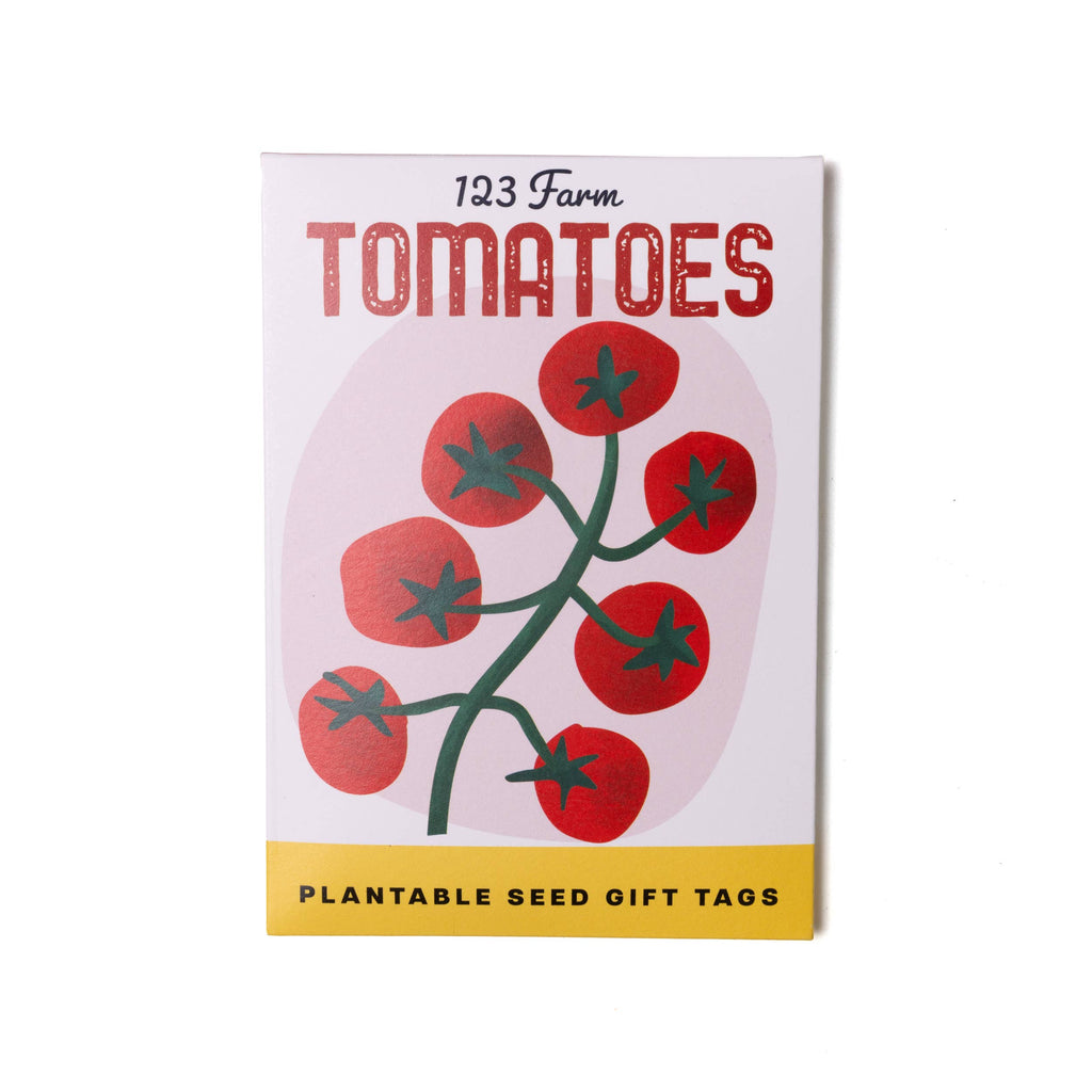 Plantable Seed Gift Tags - Vintage Seed Design, 5 Gift Tags: Daisies