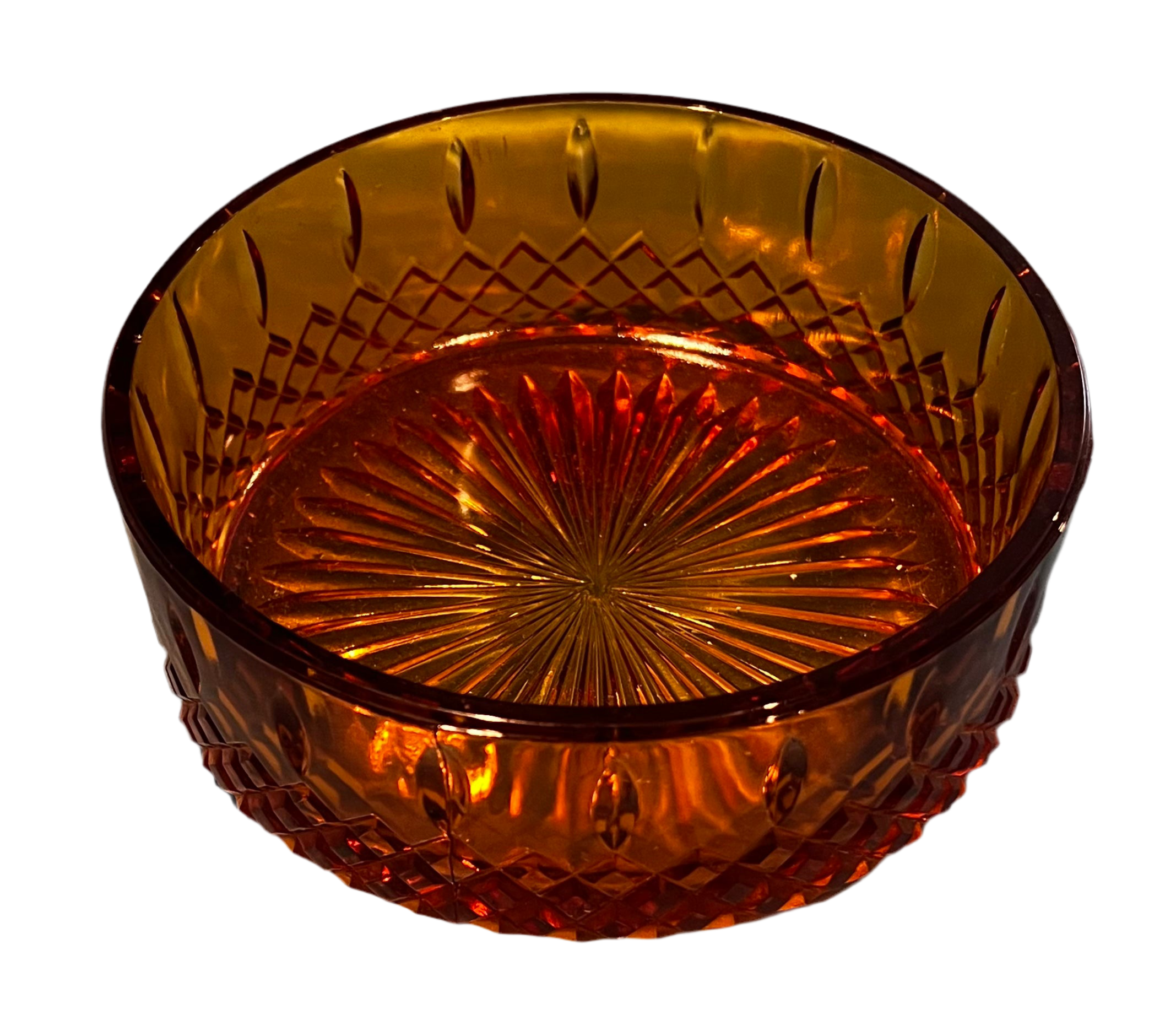 Amber Glass Bowl