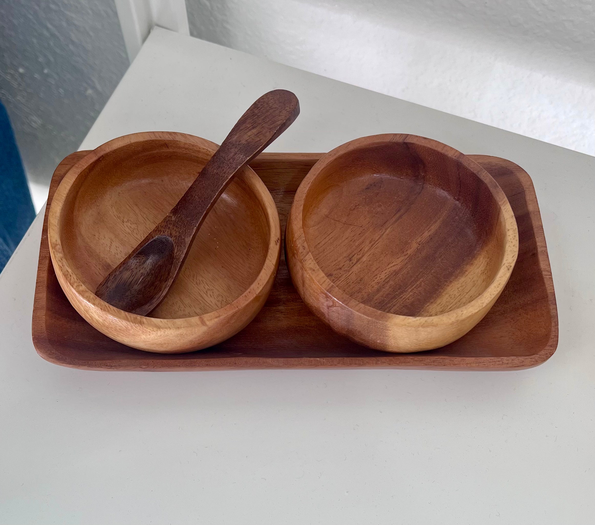 Wood Condiment Caddy