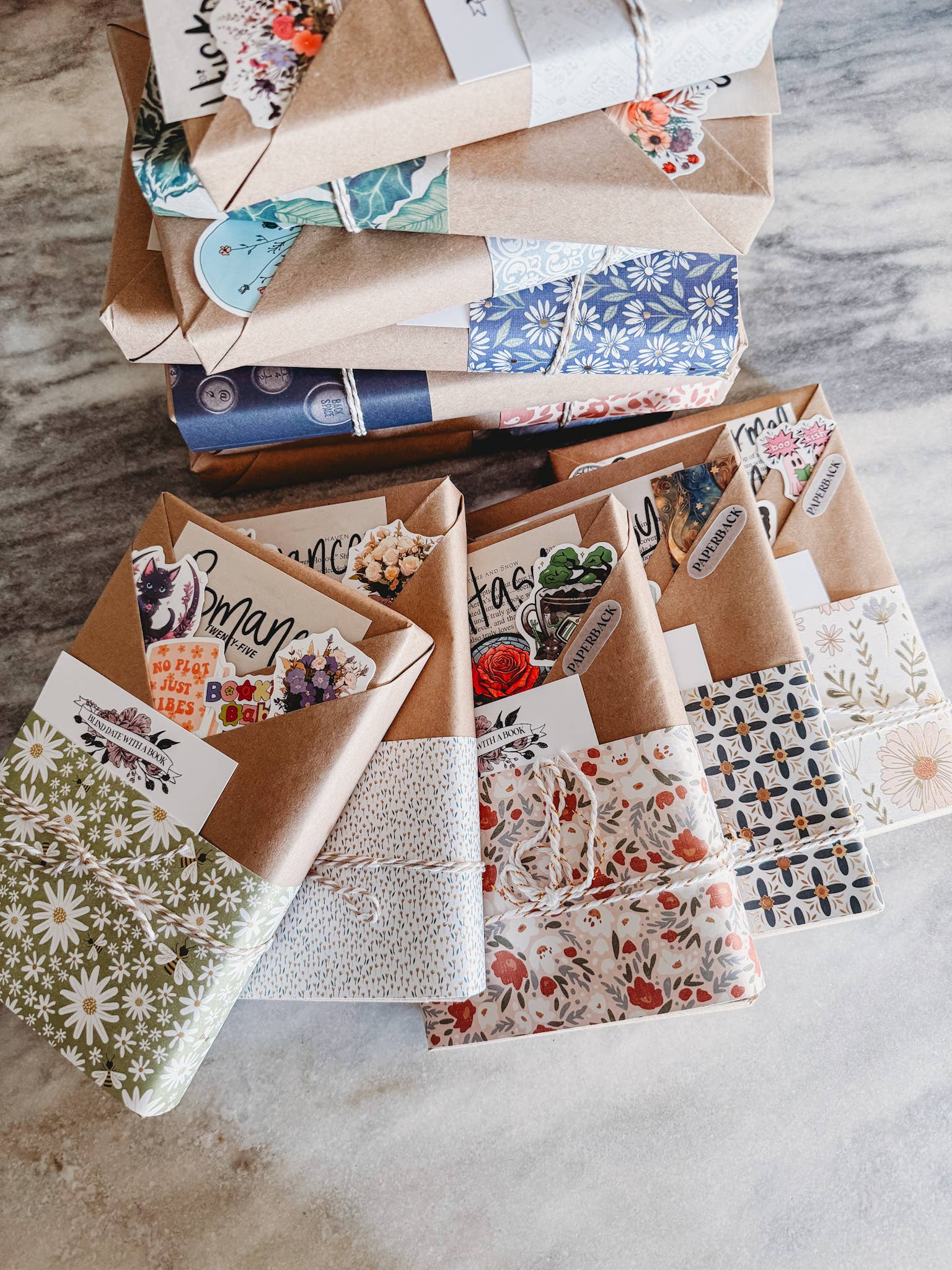 Blind date with a *NEW* book with stickers | Popular Books: Paperback / Dark Romance