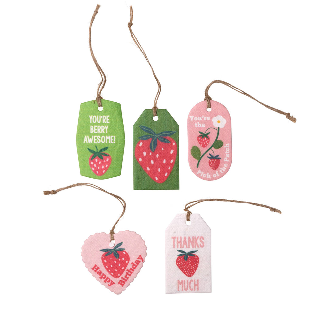 Plantable Seed Gift Tags - Vintage Seed Design, 5 Gift Tags: Tomatoes